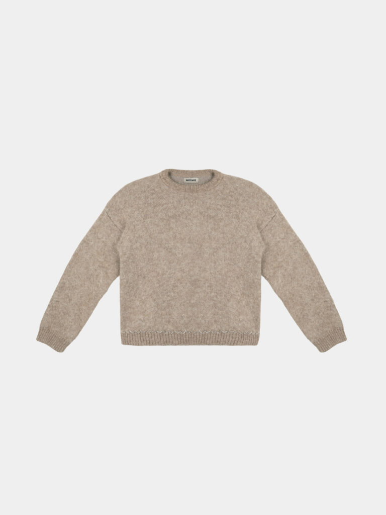 ante date - double layer horizon knit sweater